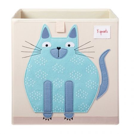 3 SPROUTS úložný box Cat Blue