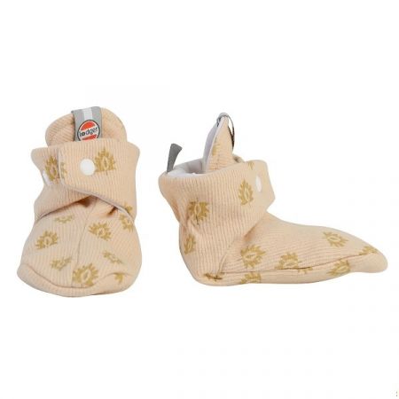 LODGER bavlněné capáčky SLIPPER PRINT RIB Linen 6-12m