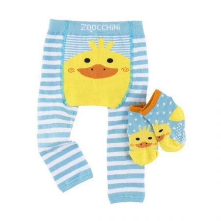 ZOOCCHINI set legínky a ponožky Kačenka 12-18m