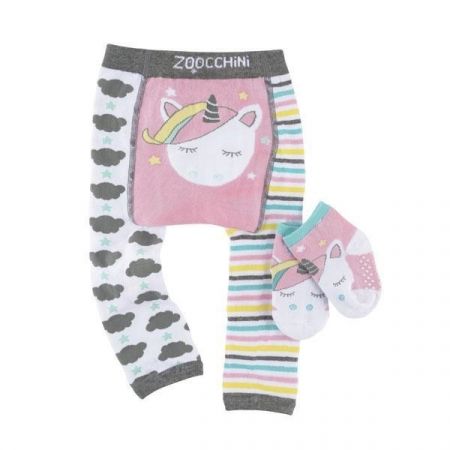 ZOOCCHINI set legínky a ponožky Jednorožec Allie 6-12m