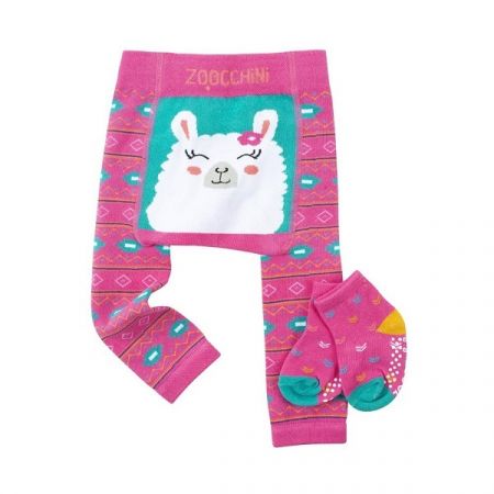 ZOOCCHINI set legínky a ponožky Lama Laney 6-12m