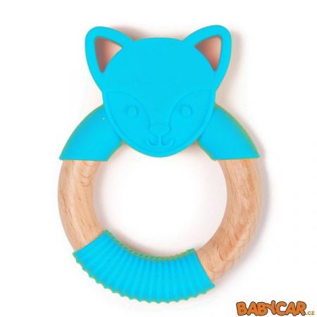 BO JUNGLE kousátko B-TEETHER ANIMAL WOOD Blue Fox