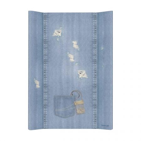 CEBA BABY přebalovací podložka DVOJHRANNÁ MĚKKÁ 50x70cm DENIM STYLE Shabby Blue