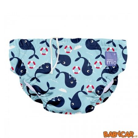 BAMBINO MIO koupací kalhotky SWIM NAPPY M 7-9kg Whale Wharf