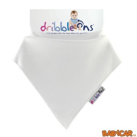 DRIBBLE ONS slintáček/šátek CLASSIC White