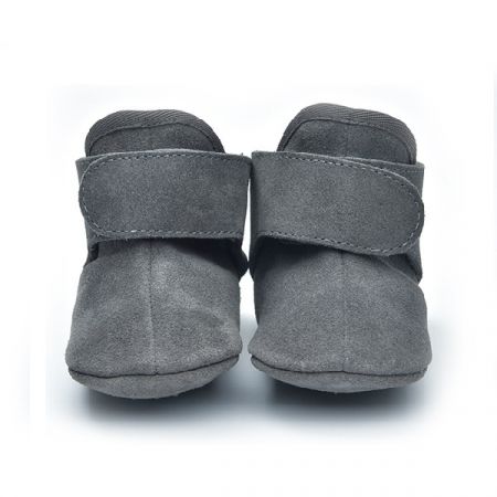 LODGER capáčky WALKER LEATHER BASIC Dark Grey 12-15m