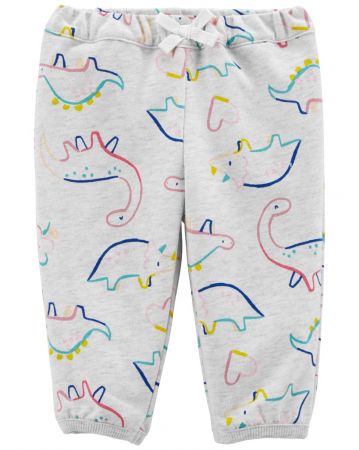 CARTERS CARTER'S Tepláky Grey Dino holka NB/vel. 56