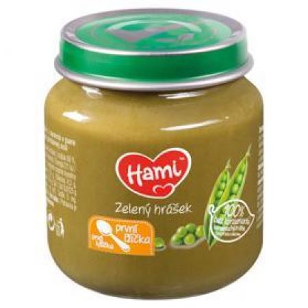 HAMI HAMI Zelený hrášek (125 g) - zeleninový příkrm