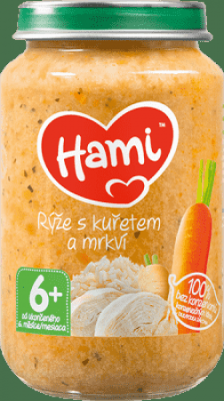 HAMI HAMI Rýže s kuřecím masem (200 g) - maso-zeleninový příkrm
