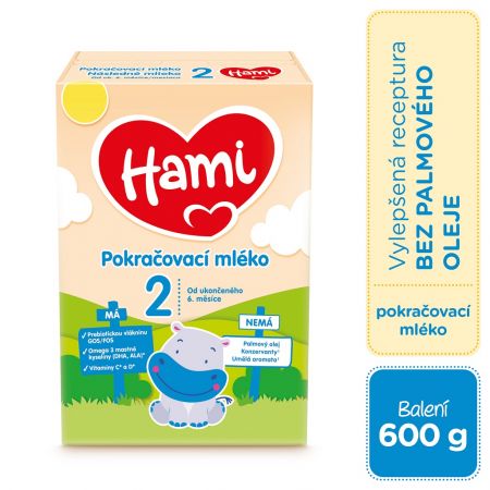 HAMI HAMI 2 Mléko pokračovací 600 g
