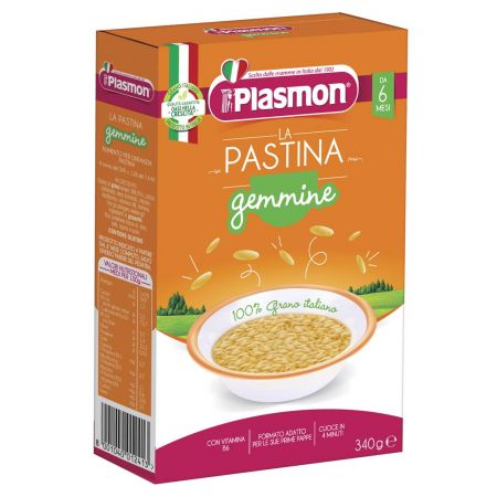 PLASMON PLASMON Těstoviny pšeničné Gemmine rýže 340 g, 6m+