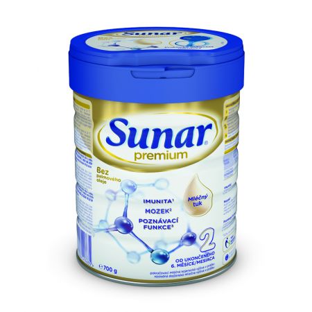 SUNAR SUNAR Premium 2 Mléko pokračovací 700 g