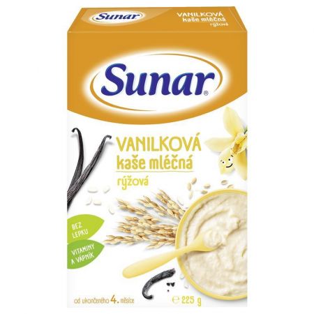 SUNAR SUNAR Kaše mléčná rýžová vanilková 225 g