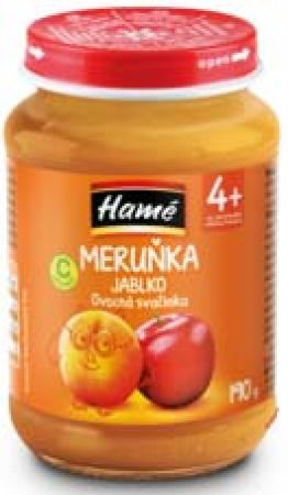 HAMÉ HAMÉ Příkrm ovocný Meruňka 190 g, 4m+