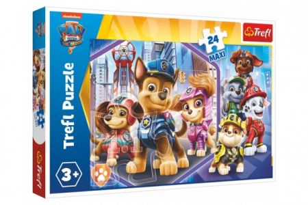 Trefl Puzzle Maxi 24 dílků Paw Patrol/Tlapková patrola ve filmu  60x40cm v krabici 40x26,5x4,5cm