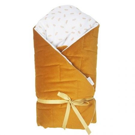 KLUPS KLUPS Zavinovačka Velvet honey yellow 75x75 cm