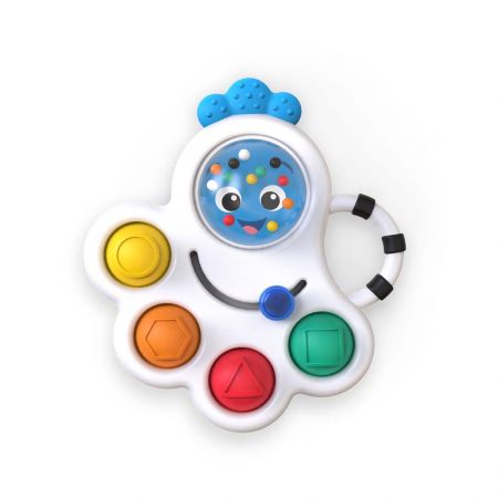 Baby Einstein BABY EINSTEIN Hračka senozorická chrastítko a kousátko Opus's Shape Pops ™ 3m +