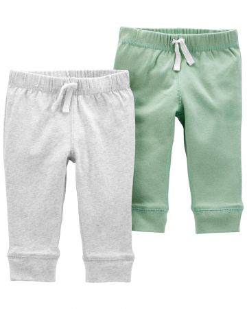 CARTERS CARTER'S Tepláky Whitemint neutrál LBB 2 ks NB, vel. 56