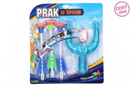 Wiky Prak 14x20cm + šipky s přísavkami 3ks plast na kartě