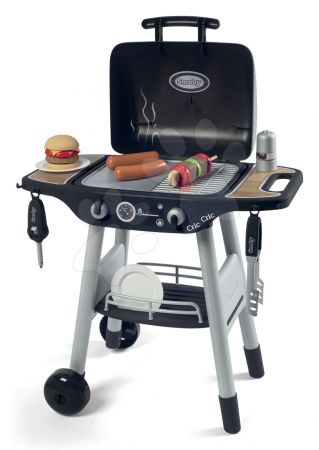 Smoby  Grill Barbecue s mechanickými funkcemi a zvukem a 18 doplňky 73 cm výška