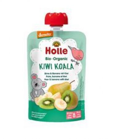 HOLLE HOLLE Kiwi Koala Bio pyré hruška banán kiwi 100 g (8+)
