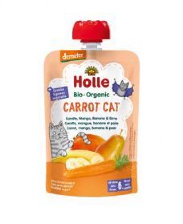 HOLLE HOLLE Carrot Cat Bio pyré mrkev mango banán hruška 100 g (6+)