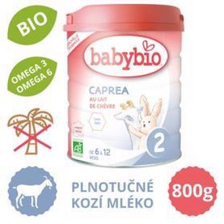 BABYBIO BABYBIO CAPREA 2 plnotučné kozí kojenecké bio mléko (800 g)