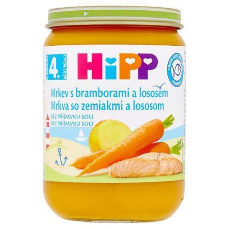 HIPP HiPP Mrkev s bramborami a lososem 190 g