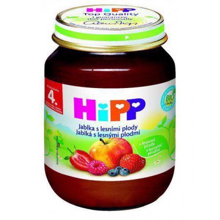 HIPP HiPP jablkový s lesními plody (125 g) - ovocný příkrm