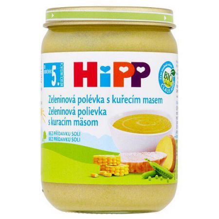 HIPP HiPP BIO zeleninová polévka s kuřecím masem (190 g)