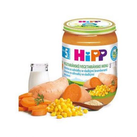 HIPP HiPP BIO Zelenina ze zahrádky se sladkými bramborami od uk. 5. měsíce