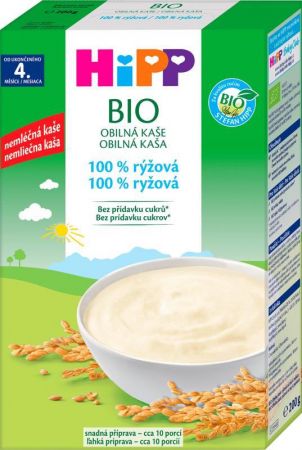 HIPP HiPP Kaše nemléčná Bio obilná rýžová 200 g