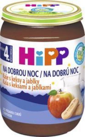 HIPP HiPP Kaše mléčná Bio na dobrou noc s keksy a jablky 190g