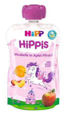 HIPP HiPP BIO HiPPis Jablko, Broskev, Mirabelka (12m+) 100 g