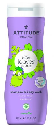 ATTITUDE ATTITUDE Dětské tělové mýdlo a šampon (2v1) Little leaves s vůní vanilky a hrušky 473 ml