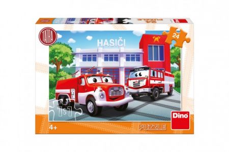 Dino Puzzle Tatra Hasiči 26x18cm 24ks v krabici 27x19x4cm