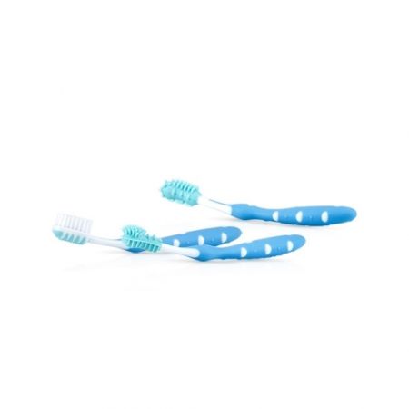 Nuby NUBY Zubní kartáčky set 3 ks modrá 3 m+
