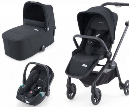 Trojkombinace kočárku Recaro Sadena 2022 Trio Prime Mat Black