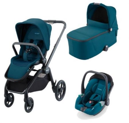 Trojkombinace kočárku Recaro Sadena 2022 Trio Select Teal Green