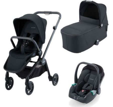 Trojkombinace kočárku Recaro Sadena 2022 Trio Select Night Black