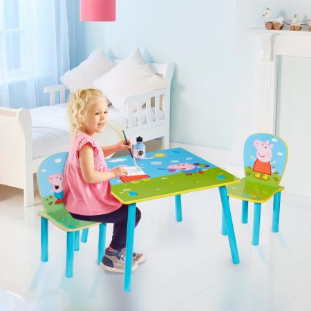 Dětský stůl s židlemi Prasátko Peppa