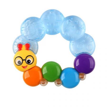 Baby Einstein BABY EINSTEIN Kousátko plněné vodou Teether-pillar™ modrá 3m+