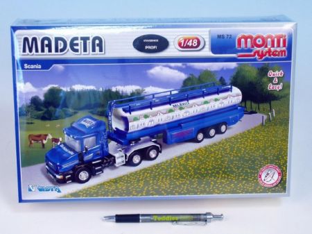 SEVA Stavebnice Monti System MS 72 MADETA Scania 1:48 v krabici 32x20,5x7,5cm