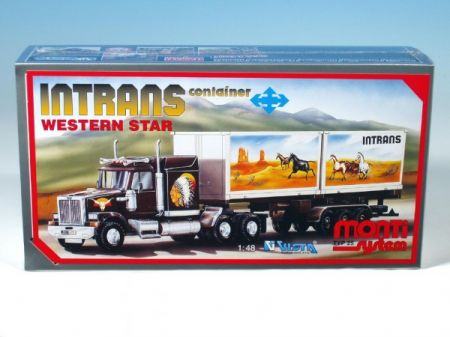 SEVA Stavebnice Monti System MS 25 Intrans Container Western star 1:48 v krabici 31,5x16,5x7,5cm