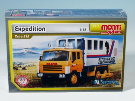 SEVA Stavebnice Monti System MS 12 Expedition Tatra 815 1:48 v krabici 22x15x6cm