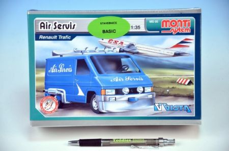 SEVA Stavebnice Monti System MS 05 Air Servis Renault Trafic 1:35 v krabici 22x15x6cm