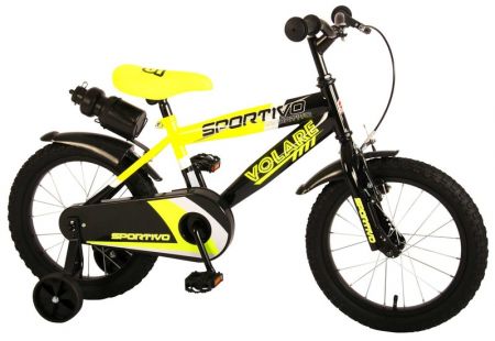 VOLARE - Dětské kolo pro chlapce Sportivo Neon Yellow Black 16 