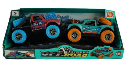 MAC TOYS - Off-road jeep se zvukem a světlem, 2ks, Mix produktů
