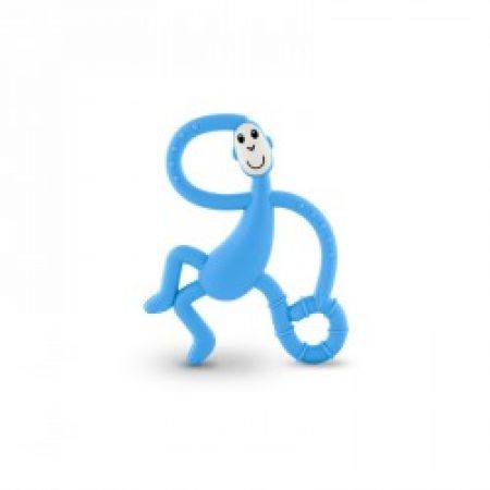 Matchstick Monkey zubní kartáček a kousátko Dancing Monkey 2v1 Light Blue
