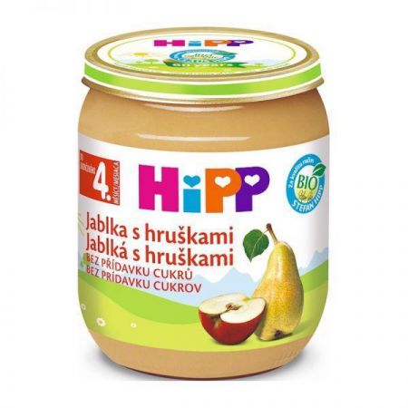 HIPP HiPP BIO Jablka s hruškami od uk. 4. měsíce, 125 g